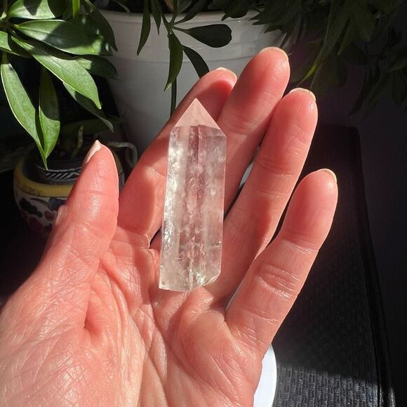 Clear Quartz Crystal Obelisk Meditation Tower (#10) - Picture 2 of 11